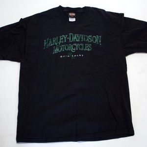 Harley Davidson Born Lucky Tee